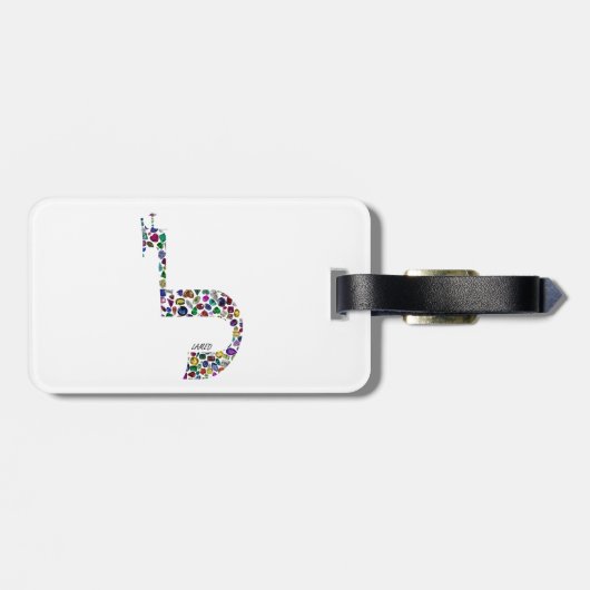 文字'LAMED' ラゲッジタグ (裏面横)