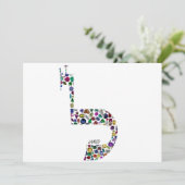 文字'LAMED' 招待状 (スタンド正面)