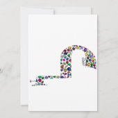 文字'LAMED' 招待状 (裏面)