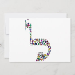 文字'LAMED' 招待状