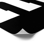 文字M大文字 ポスター (角)