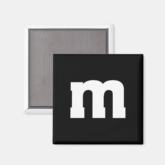 文字M大文字 マグネット (正面/裏面)