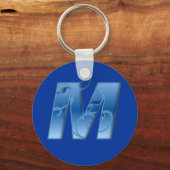 文字M キーホルダー (正面)