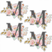 文字M シール (正面)