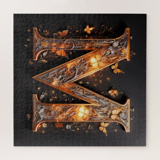 文字M ジグソーパズル (横)