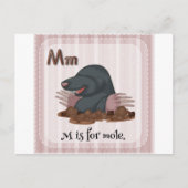 文字M ポストカード (正面)