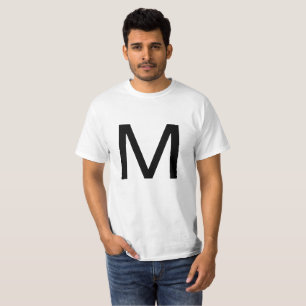 文字M Tシャツ