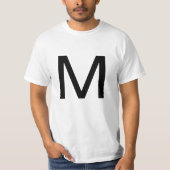 文字M Tシャツ (正面)