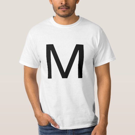 文字M Tシャツ (正面)