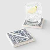 文字N (ケルト・ドラゴン付) ストーンコースター (横)