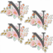 文字N シール (正面)