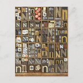 文字N ポストカード (正面)