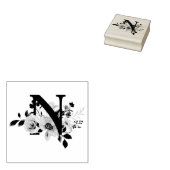 文字N ラバースタンプ (押印)