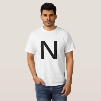 文字N Tシャツ