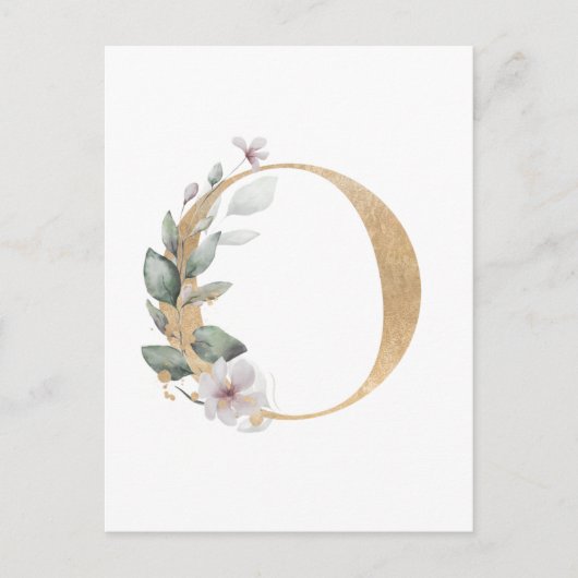 文字Oモノグラム ポストカード (正面)