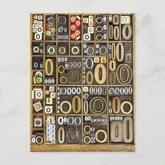 文字O ポストカード (正面)