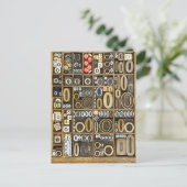 文字O ポストカード (スタンド正面)