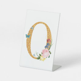 文字o 台座サイン