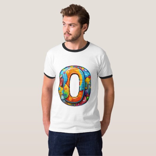 文字O Tシャツ (正面フル)