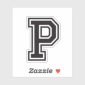 文字Pスポーティ大学のフォントアルファベット シール (シート)