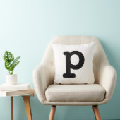 文字P クッション (椅子)