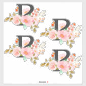 文字P シール (シート)