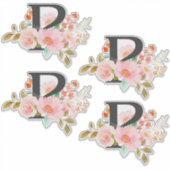 文字P シール (正面)