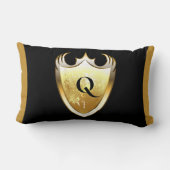 文字Q大文字アルファベット ランバークッション (裏面)