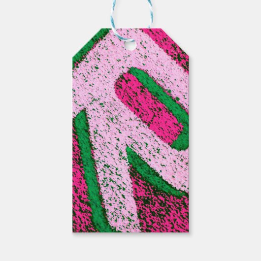 文字r ギフトタグ (正面)