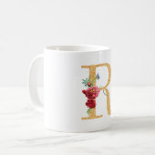 文字r コーヒーマグカップ (正面左)