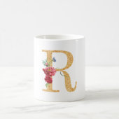 文字r コーヒーマグカップ (中央)