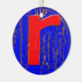 文字r セラミックオーナメント (左)