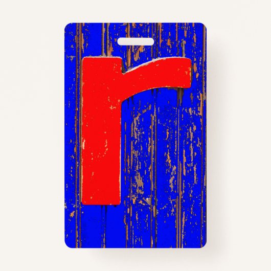 文字r バッジ (正面)