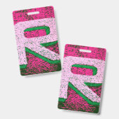 文字r バッジ (正面＆裏面)