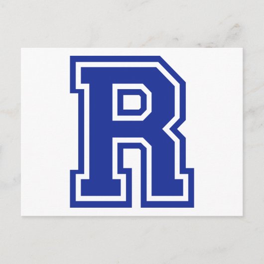 文字R ポストカード (正面)