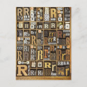 文字R ポストカード (正面)