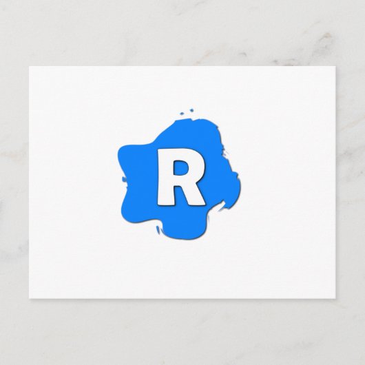 文字R ポストカード (正面)