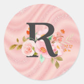 文字R ラウンドシール (正面)
