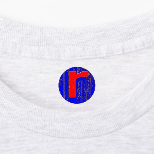 文字r ラベル (貼付)