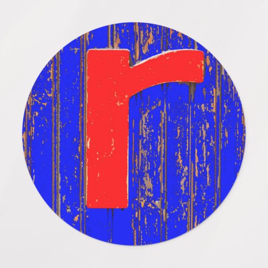 文字r ラベル (デザイン1)