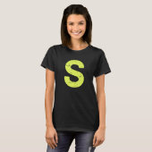 文字S大文字 Tシャツ (正面フル)
