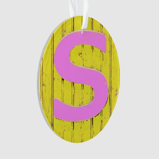 文字s オーナメント (正面)