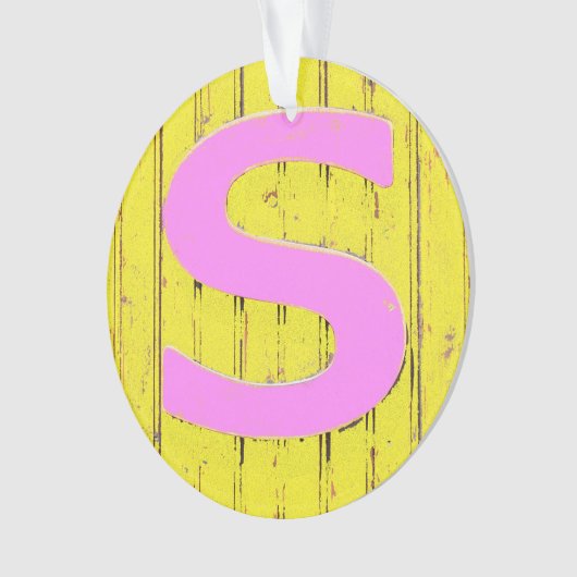 文字s オーナメント (正面)