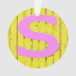 文字s オーナメント