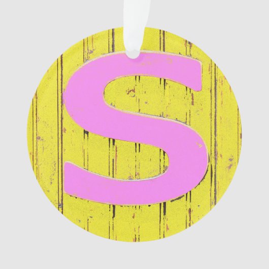 文字s オーナメント (正面)