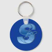 文字S キーホルダー (正面)