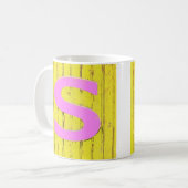 文字s コーヒーマグカップ (正面左)