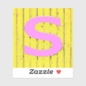 文字s シール (シート)