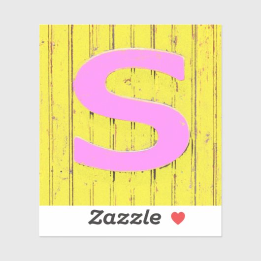 文字s シール (シート)