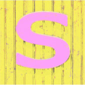 文字s シール (正面)